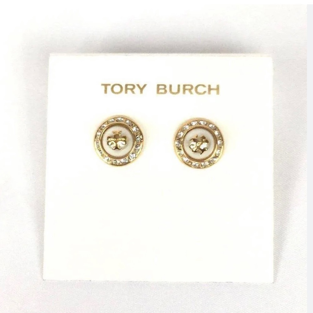 SOLD***NWT TORY BURCH Natalie Stud Earrings - Picture 7 of 7